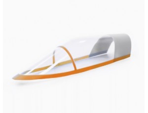Freewing Zeus Orange 90mm EDF Sport Jet Plastic Canopy Part   